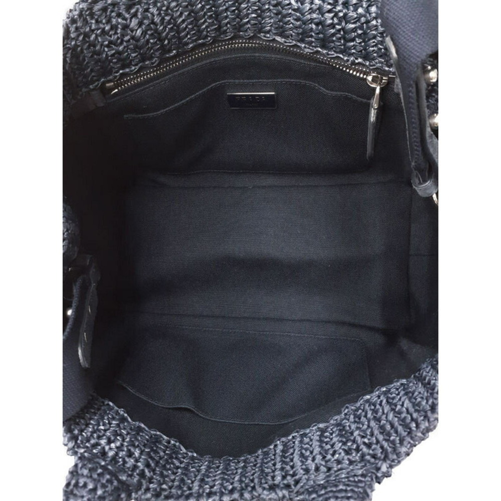 Prada Bag Crochet Shoulder Net Tote Raffia - Picture 3 of 9